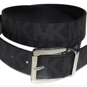 Michael Kors Monogram Black Belt